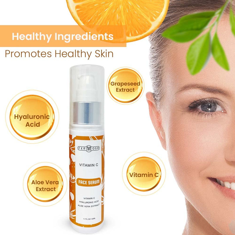Fermosa Vitamin C Face Serum - Skin Repairing & Anti Aging Serum, Hydrating & Brightening Serum that Reduces Wrinkles, Fine Lines & Dark Spots
