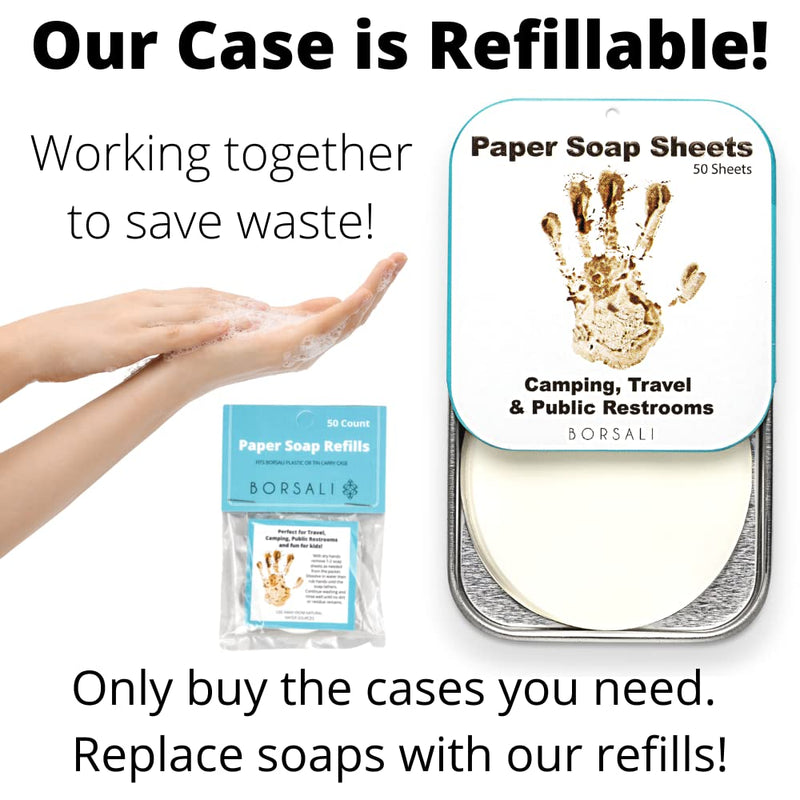 3-pack TSA Quart Size Bag Approved for Carry On Travel with Brown Small Crossbody Bag for Women and Paper Soap Sheets 1 Case with 50 Sheets To Go