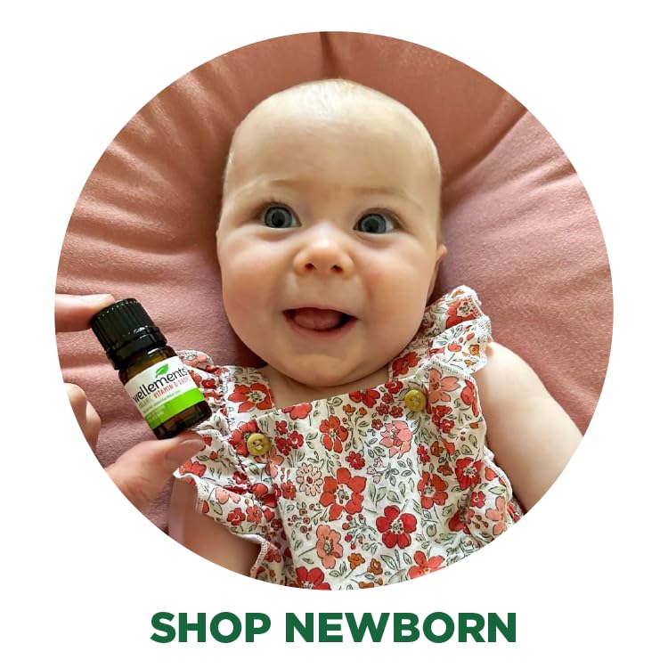 [Australia] - Wellements Baby Organic Vitamin D Drops for Infants & Toddlers (90-Day Supply) - Certified Newborn+ Liquid Vitamin D3 Drops, Support Healthy Growth & Bone Development 400 IU per Drop (1 Drop Daily) 
