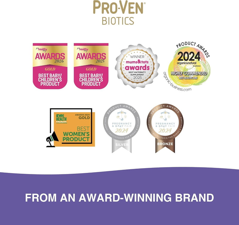 Proven Biotics Everyday for Children (4-16) | 60 Chewable Probiotic Tablets Blackcurrant | with 2.5 Billion Live Bacteria Vitamins Minerals | Immune Bone Energy Support