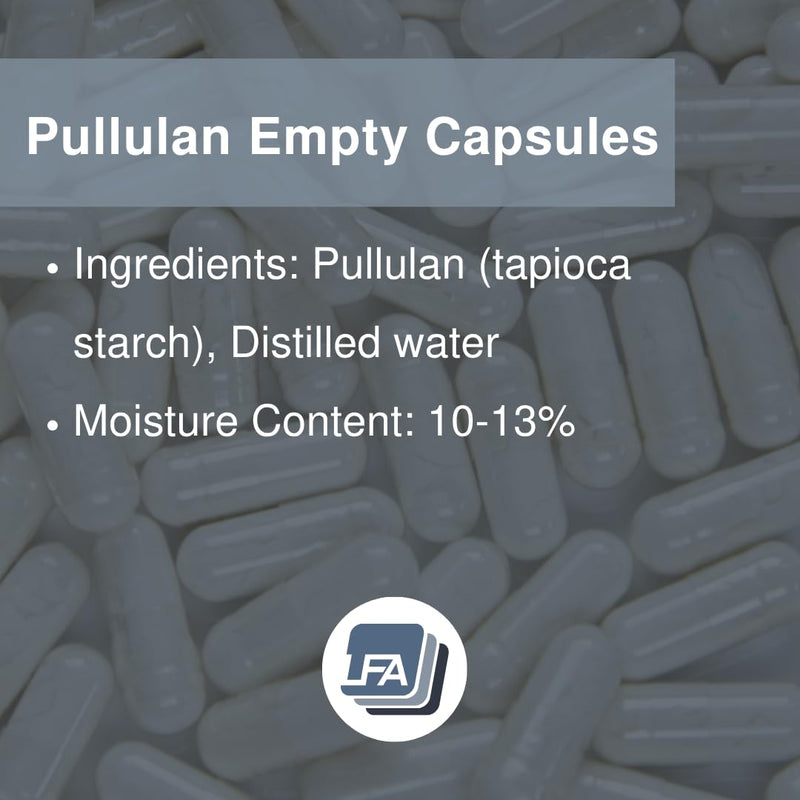 Size 0 Empty Capsules - Vegan Pullulan - 120 Count Vegetarian Capsules Empty - Joined Fillable 0 Vegetable Pill Capsules - Veggie Caps for DIY Vitamin Capsule Filling Kit - Halal Kosher Tapioca 120 Count (Pack of 1)