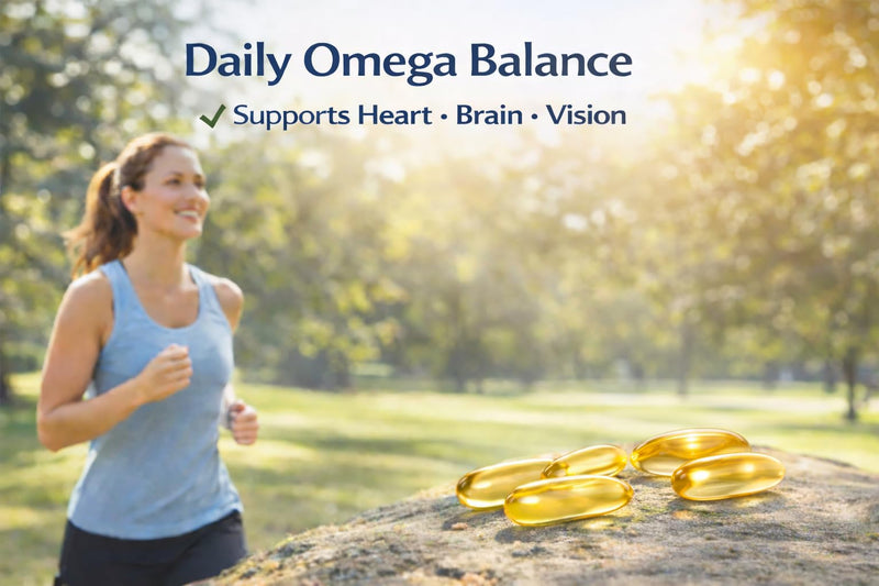 AnMar® Vital OmegaFusion 3-6-9 – Omega 3, 6 & 9 Essential Fatty Acid Complex with Fish Oil, Flaxseed Oil & Vitamin E – Heart, Brain & Vision Support – 1000mg Softgel Capsules – 60 Capsules