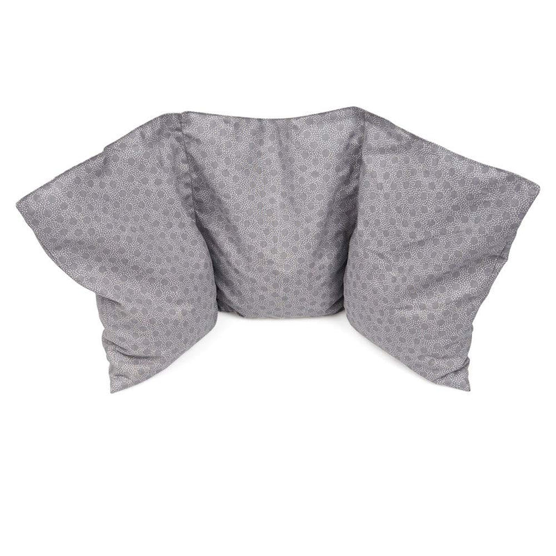 [Australia] - GRÜNSPECHT cherry stone pillow 43x20cm, 3 quilted chambers, heat pillow for neck, stomach and back, cover made of 100% cotton, for microwave and oven, gray (1100-V1) 