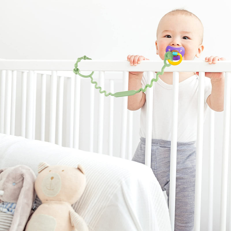 [Australia] - Toy Straps for Baby, 5 Pack Silicone Toy Straps for Stroller, Toy Safety Straps for Teether Toy, Pacifier, Sippy Cup Straps, Adjustable Toy Holder for Stroller, High Chair - BPA Free A-multi 5pack 