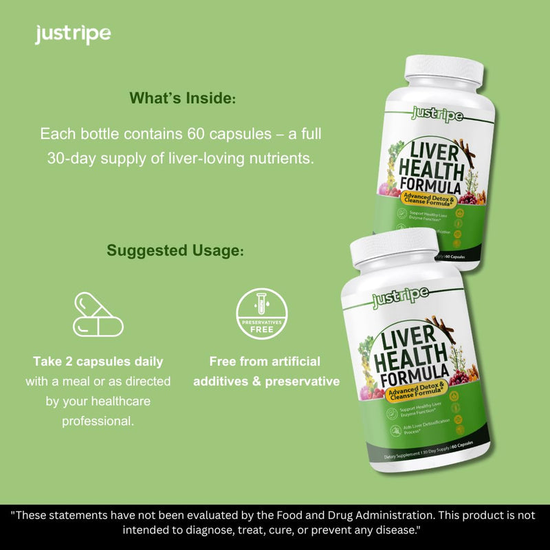 [Australia] - Liver Health Formula, Liver Cleanse Detox & Repair with Artichoke Extract, Milk Thistle, Dandelion and More for Liver Health - Herbal Liver Support Supplement 30 Days Supply (1) 1 