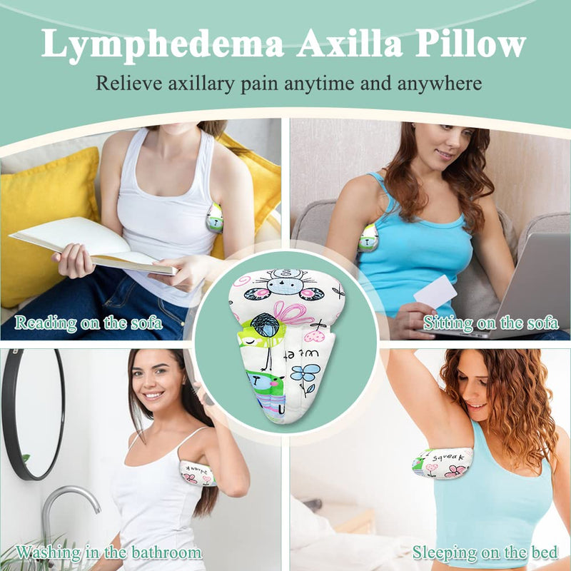 [Australia] - KAAMOS 4 Pcs Lymphedema Axilla Pillow Lumpectomy Mastectomy Recovery Supplies Breast Surgery Pillow for Sleeping Underarm Pillow for Lumpectomy Breast Cancer Surgery Recovery Armpit Pain Relief 