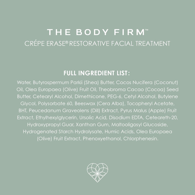 BODY FIRM Crepe Erase Facial Repair Treatment, Face Moisturizer, 1.7 FL Oz | Shea Butter, Collagen, Vitamin E, Neck Firming Cream for Wrinkles and Fine Lines, Original Citrus 1.7 Fl Oz (Pack of 1)
