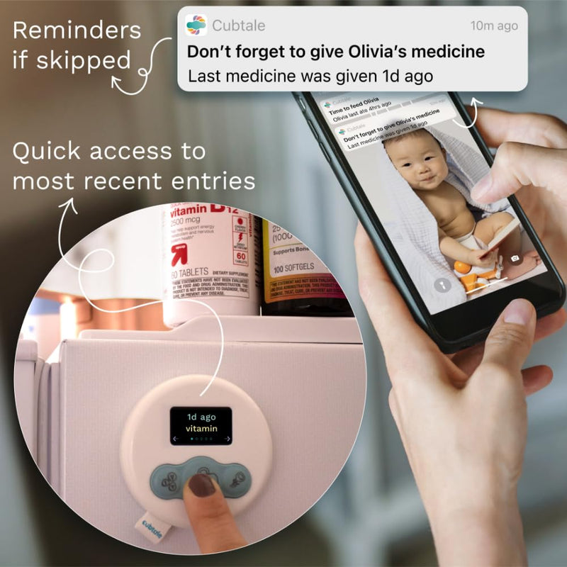 [Australia] - Smart Pee & Poop Tracker - Diaper Cub: On-The-Spot One-Press Baby Care Logger, Reminders, Notifications, Routines, Multiple Caregivers, Pediatrician & Expert Support 