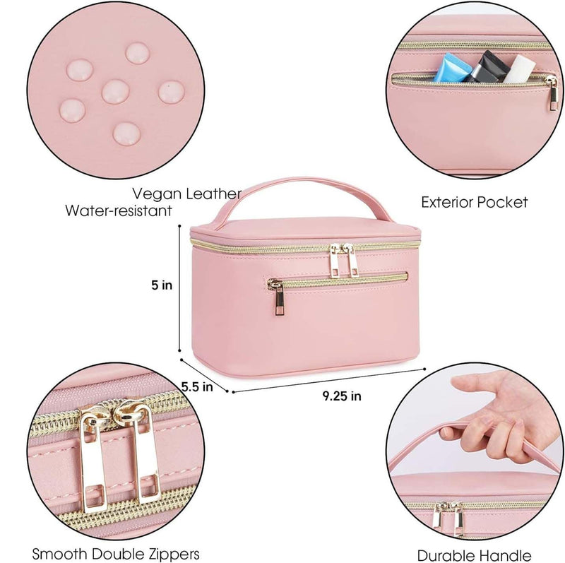 Wandering Nature puffer tote bag fit and makeup bag