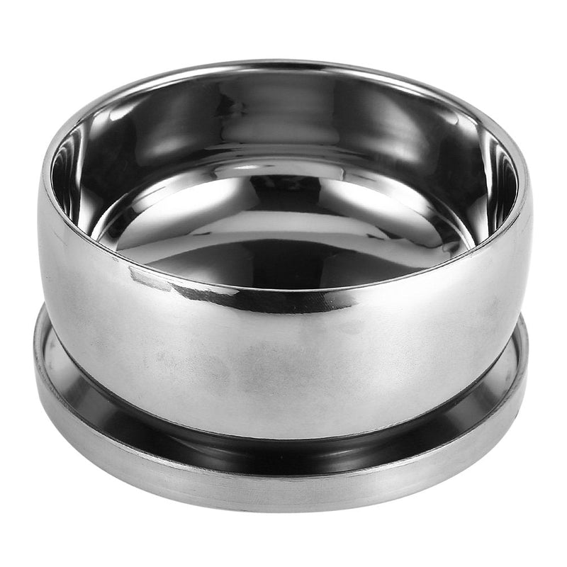 [Australia] - Bowl for storing shaving soap with lid for beard brush, bowl made of stainless steel shave shaving cup 