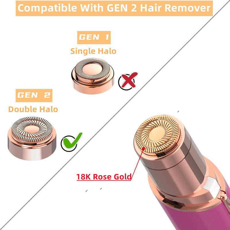 [Australia] - Generation 2 Replacement Heads for Flawless Facial Hair Remover Compatible with Flawless Replacement Heads,Fit for Flawless Replacement Heads Gen 2 for Flawless Facial Hair Removal for Women,6 Count. 6 Pack for Flawless 