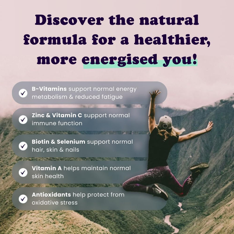 Multee High Potency Multivitamin - 30 Day Supply - 40 Essential Multi Vitamins & Minerals Supplements C, D, B12, Iodine & Supergreens Blend, Daily Nutritional Support, 60 Vegan Capsules