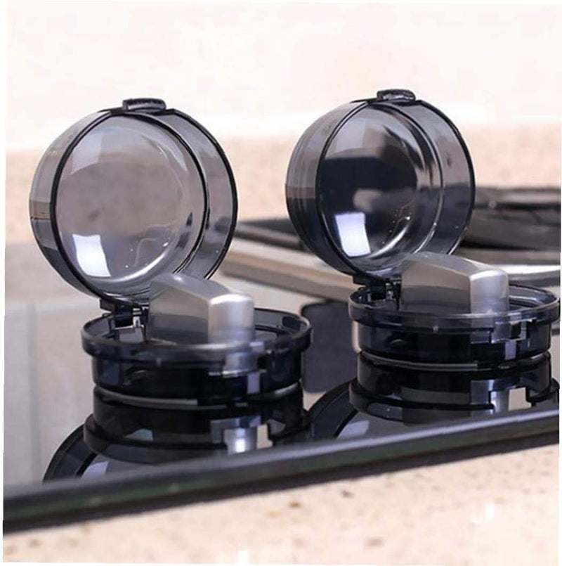 [Australia] - 4 Pcs Stove Knob Covers Oven Knob Covers Child Locks Protective Cove Fire Guard Cooker Switch Baby Safety for Child Kitchen Safety 