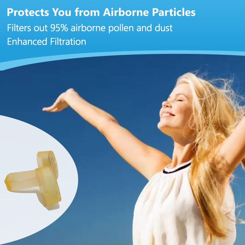 [Australia] - WoodyKnows Nasclear nasal filter, model 2024, protection against seasonal allergies and industrial pollution, protection in transport and pet care (sample pack S/M/L/XL) nasal filters 