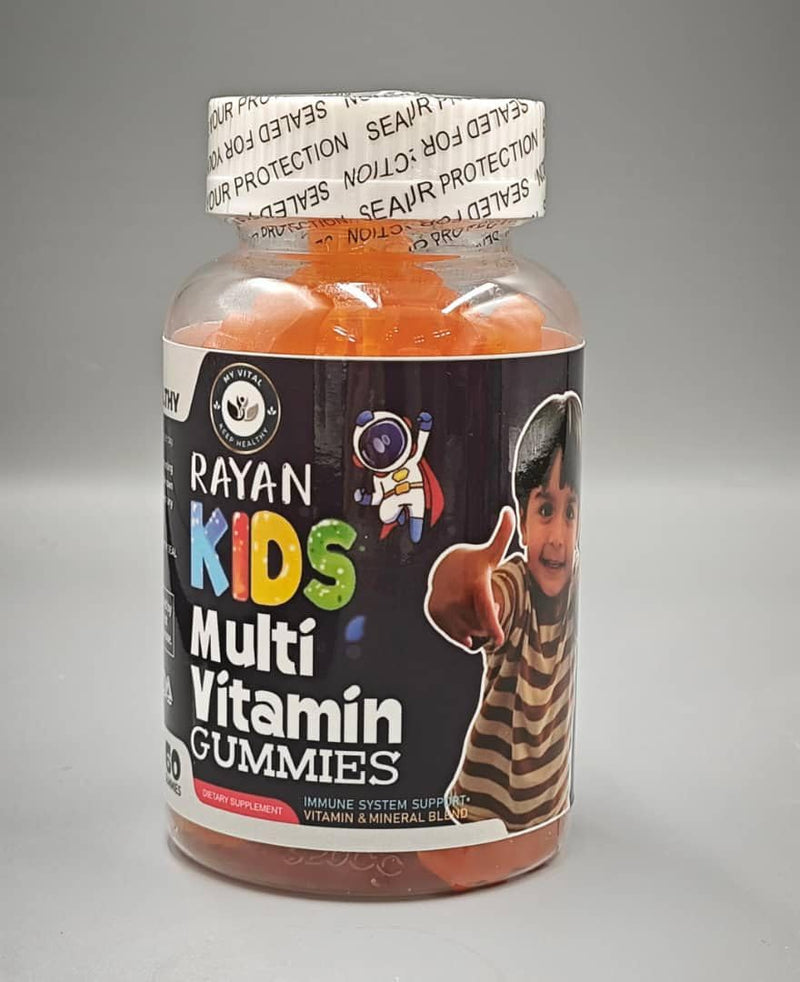 Rayan Kids Multivitamin Gummies | 60 Gummies | Daily Immune Support | Vitamin & Mineral Blend | MyVital Keep Healthy