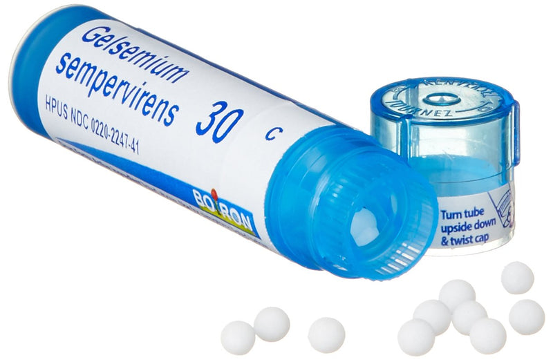Boiron Gelsemium Sempervirens 30C (Pack of 5), Homeopathic Medicine for Stage Fright, Apprehension and Fever,5 Count (Pack of 1)