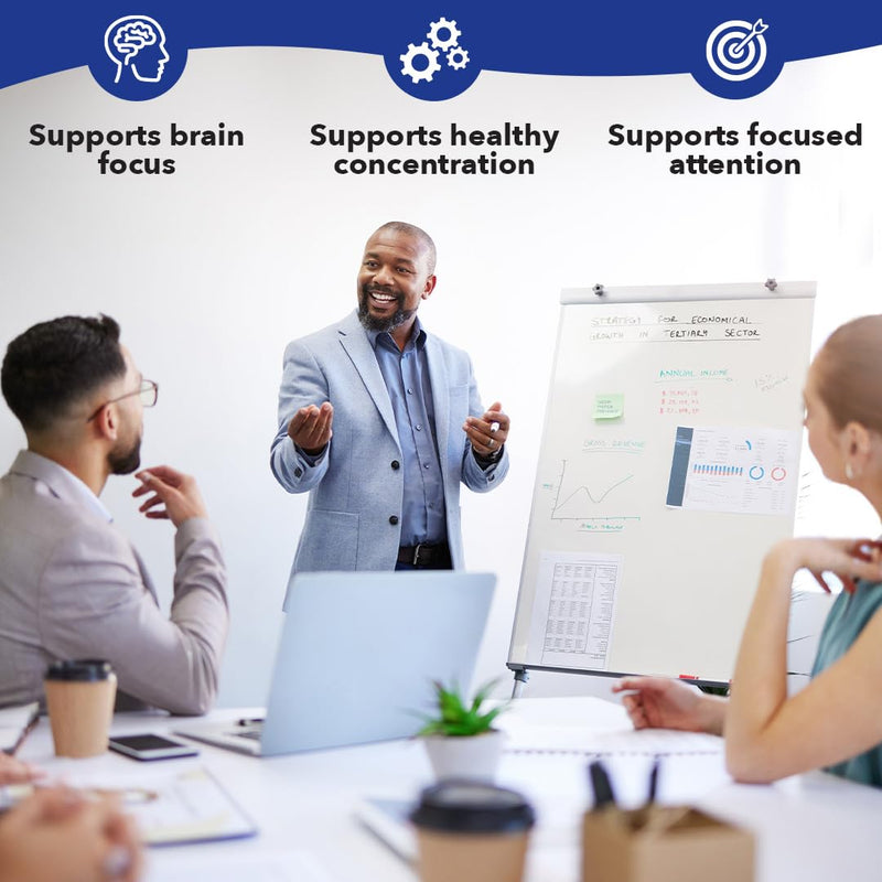 [Australia] - LifeSeasons - Focus-R - Concentration Support Supplement - All Ages - Enhances Mental Performance & Focus - Increases Attention Span - L-Theanine, Kava Kava, Bacopa, Vitamin B & More - (60 Capsules) 60 Count (Pack of 1) 