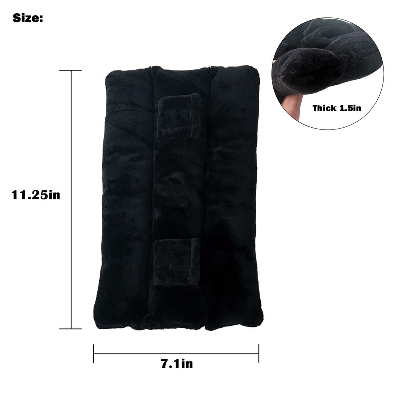 [Australia] - Mastectomy and Hysterectomy Pillow,Masectomy Surgery and Heart Post After Breast Surgery Recovery Gifts Must Haves,Lumpectomy Cushion Pillow,C-Section Chemo Patients Port Seatbelt Pillows(Black) Black 