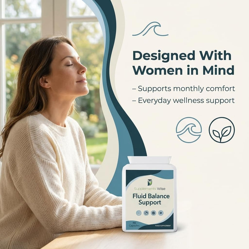 Water Retention Tablets for Women - Water Tablets for Fluid Retention - Detox and Debloat - 90 Capsules for Swollen Ankles, Feet and Legs - Natural Bloating Relief Including Magnesium Citrate, Alfalfa