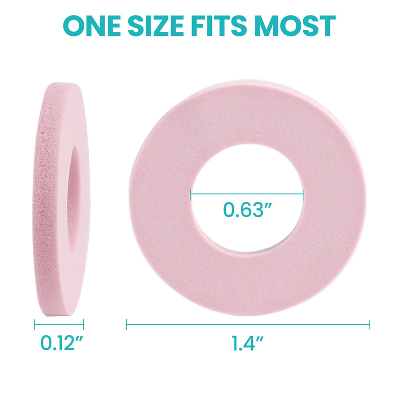 [Australia] - Callus Cushions for Bottom of Foot - Round Foam Padding with Water-Resistant Self-Stick Adhesive - Corn Cushions for Toes and Feet, Reduce Pain, Pressure and Friction from Shoes (Pink, 32 Count) Pink 