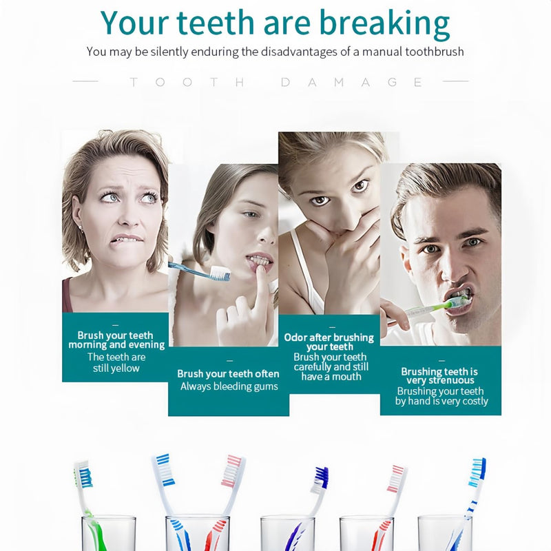 JIMBOBO 2024 Upgraded Electric Toothbrush for Teen Boys Girls USB Rechargeable Sonic Toothbrush with 8 Brush Heads 42000 VPM Whitening 6 Cleaning Modes 2 Min Smart Timer 60 Days Endurance (White) White-x3 1 Count (Pack of 1)