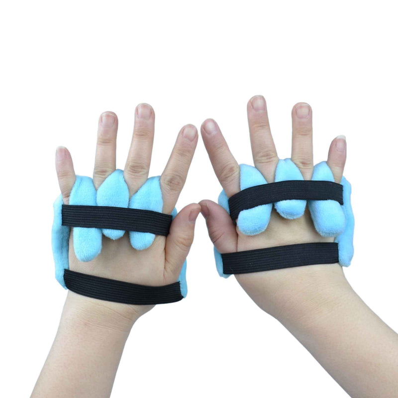 rainbowstar 1 Pair Palm Protector with Finger Separators for Contracture Prevention Pad Comfortable Hand Cushion