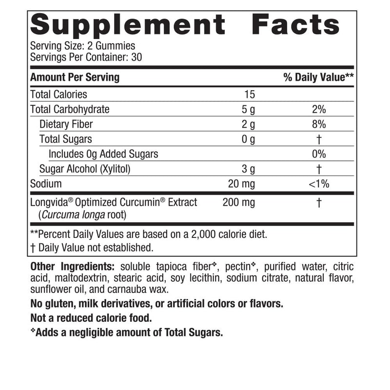 [Australia] - Nordic Naturals Zero Sugar Curcumin Gummies, Mango - 60 Gummies - 200 mg Optimized Curcumin Extract - Great Taste - Antioxidant Support, Healthy Metabolic Balance - Non-GMO, Vegan - 30 Servings 