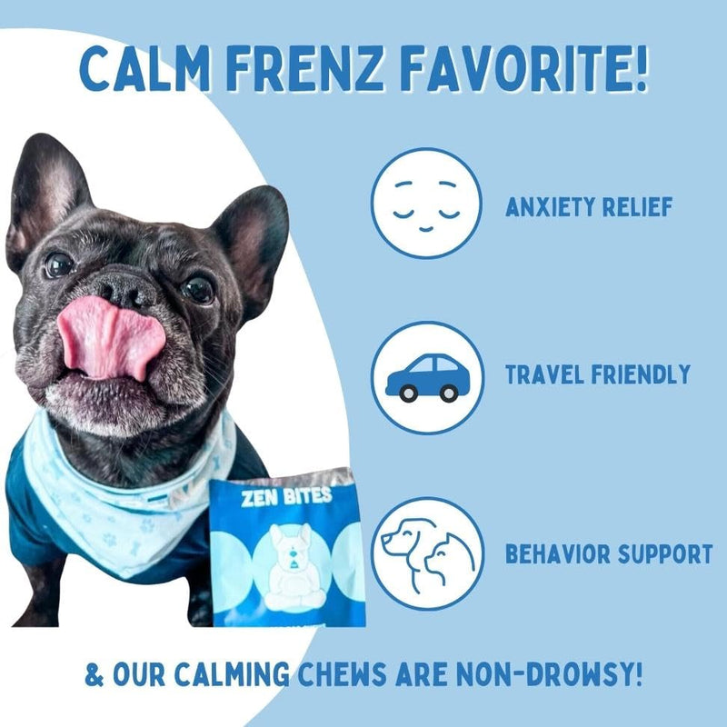 Zen Bites - Calming Chews for Pets - 120 Count - Organic Hemp Treats for Dogs & Cats - Stress Relief - Promotes Relaxation - Thunderstorms - Fireworks - Travel Friendly Duck 120 Count (Pack of 1) - PawsPlanet Australia