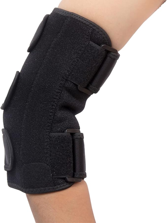 Elbow Brace for Cubital Tunnel, Ulnar Nerve Entrapment brace, Adjustable Elbow Splint for Sleeping, Tendonitis, Tennis Elbow, Comfortable Stabilizer Support for Women and Men Fit Most Black One Size