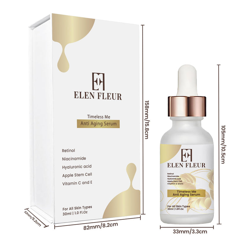 Retinol Collagen Serum – Hydrating & Firming Face Serum with Hyaluronic Acid, Niacinamide, Vitamin C & E – Promotes Smooth, Radiant & Elastic Skin – 30ml