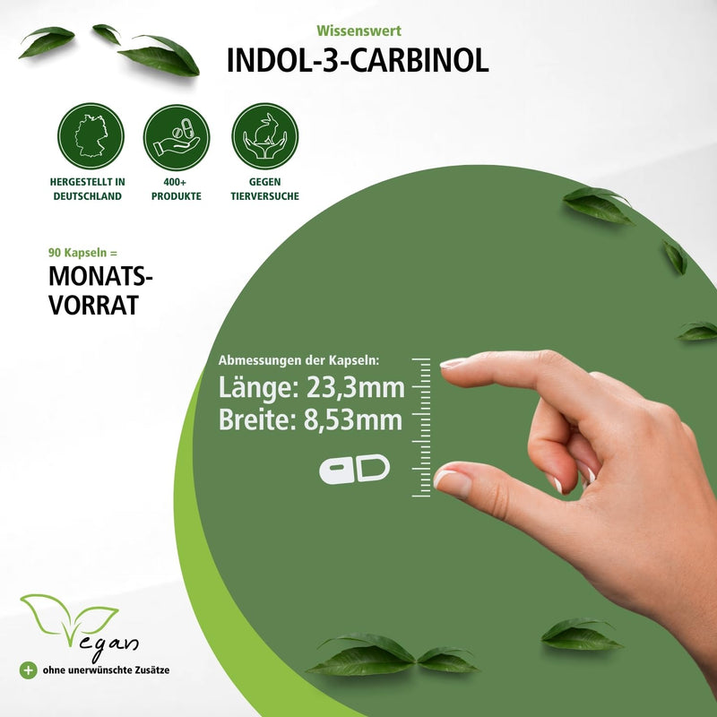 [Australia] - Fairvital | Indol 3 Carbinol Capsules - 60 Capsules - HIGH DOSE - I3C Capsules with Broccoli Powder - VEGAN 44 g (Pack of 1) 