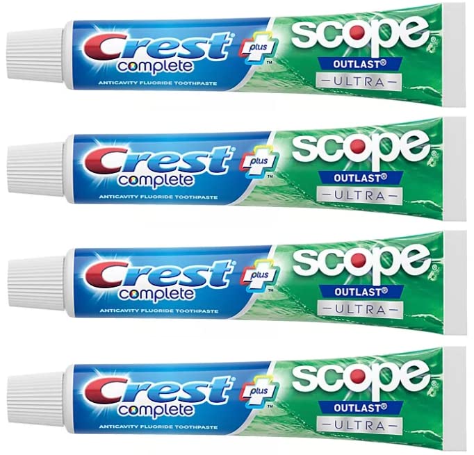 [Australia] - Crest Complete Whitening Plus Scope Outlast Ultra Toothpaste 6.5 oz (184g) - Pack of 4 