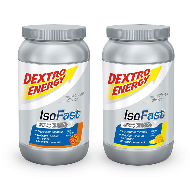 [Australia] - DEXTRO ENERGY ISO FAST FRUIT MIX (1120g can) - Hypotonic electrolyte powder with sodium, magnesium, potassium and chloride for quick carbohydrate and mineral supply 1.12 kg (pack of 1) 