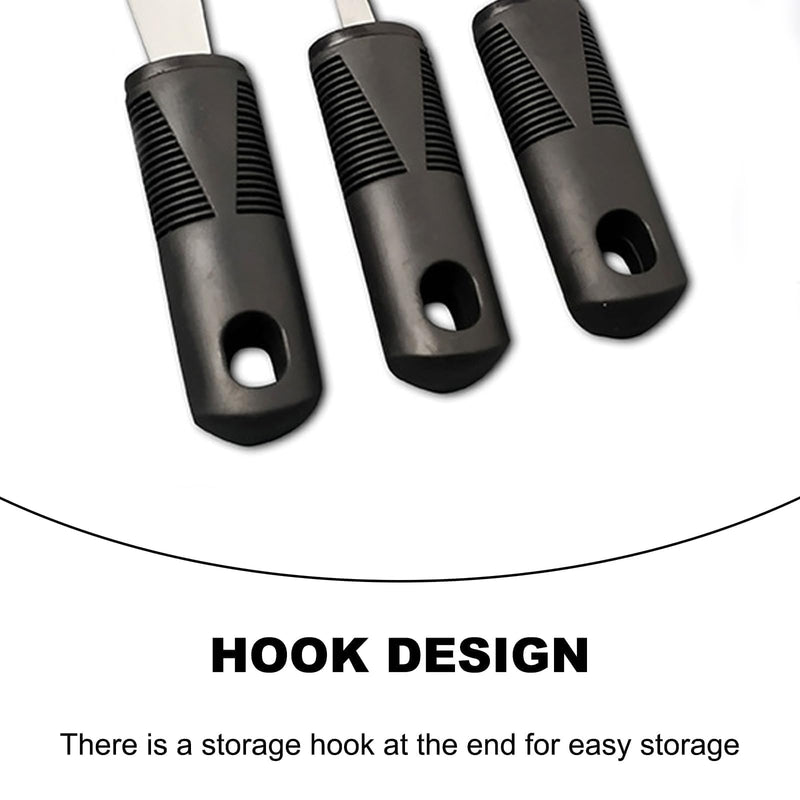 4Pcs Wide Handled Easy Grip Cutlery Set,Easy Grip Cutlery Set for Disabled Hands – Comfortable Adapted Utensils for Arthritic & Parkinson's Patients – Anti-Shake Spoon & Fork