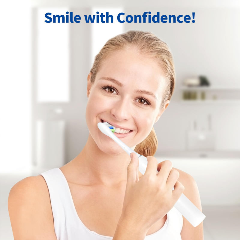 [Australia] - Replacement Toothbrush Brush Heads Compatible with Philips Sonicare Electric Toothbrushes with Click-on System Dupont Bristles for Optimal Plaque Remove, Pack of 10, White 1 Count (Pack of 10) 