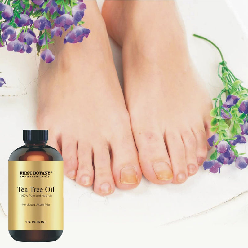 [Australia] - First Botany, 100% Pure Australian Tea Tree Essential Oil with high conc. of Terpinen - A Known Solution to Help in Fighting Acne, Toenail Issues, Dandruff. (1 fl oz) 1 Fl Oz (Pack of 1) 