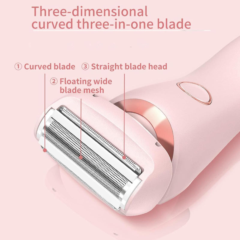 [Australia] - SkinGlow Pro - Nano razor, SkinShine Pro - razor, Beautibloom Razor, Glide Pro Premium razor, intimate razor for women, electric bikini trimmer razor with LED display for women (pink) pink 