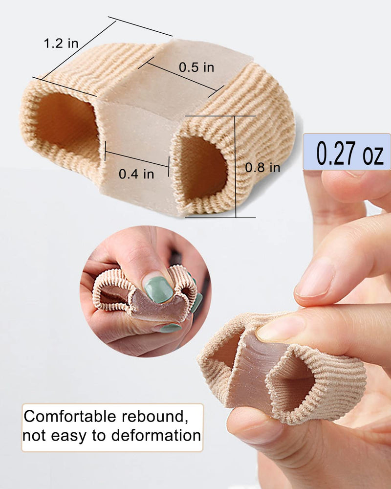 [Australia] - Bunion Toe Separators for Overlapping Toes Women Men, Gel Toe Spacers Bunion Corrector with 2 Loops for feet, Hammer Toe Straightener(2PC) 2pc 