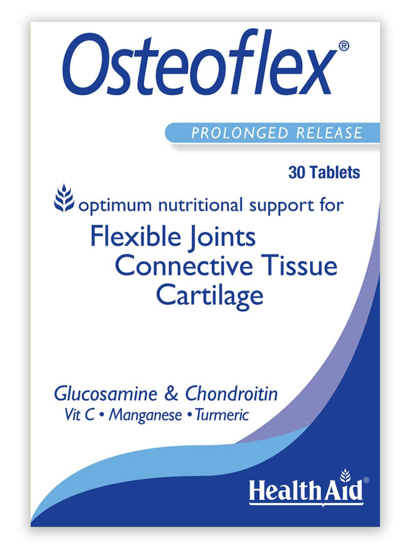 HealthAid Osteoflex - Glucosamine & Chondroitin – for Joint Health, Mobility, Flexibility & Cartilage Support - 30 Tablets