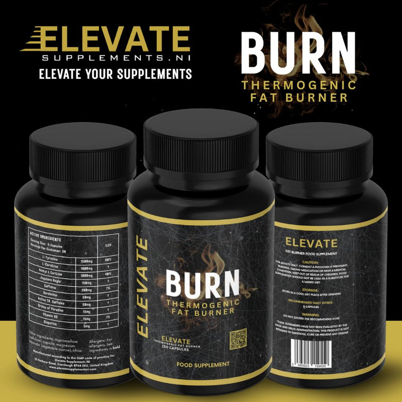 Burn Thermogenic Fat Burner for Men & Women - Metabolism Booster & Energy Support Supplement, Supports Weight Management, Focus & Craving Control, 30 Servings - (150 Capsules)