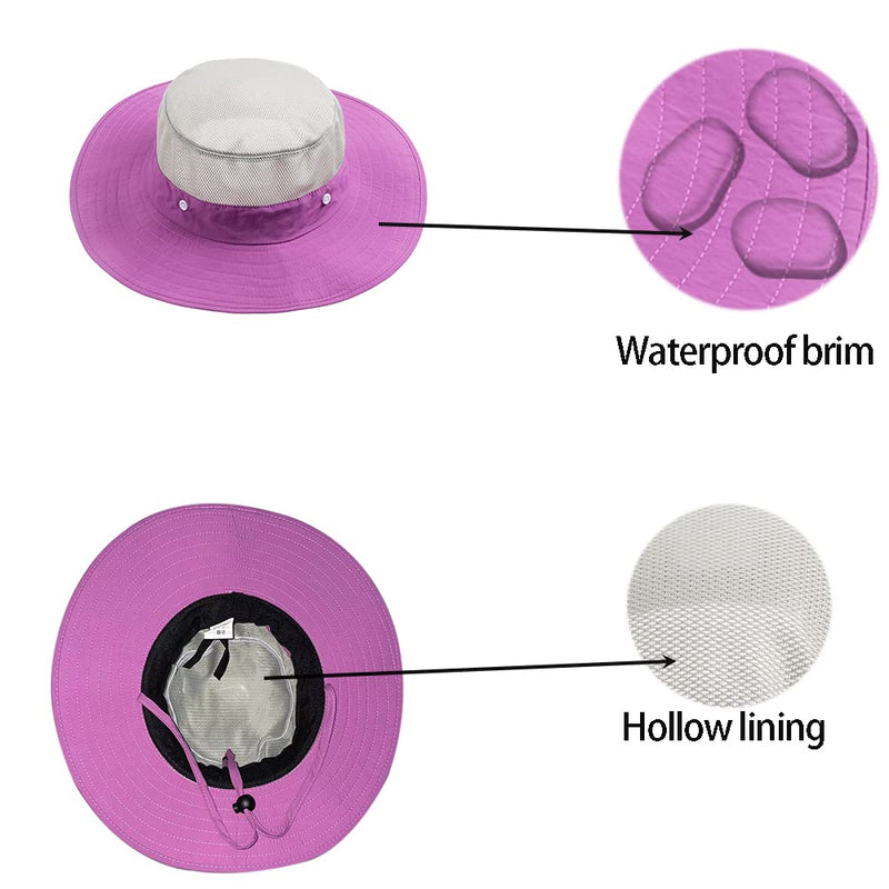 [Australia] - Bee Keeping Beekeeper Veil hat gnats Insect Bug Mosquito Hats Fishing Gardening Cap with Head net Netting mesh Hood Purple 
