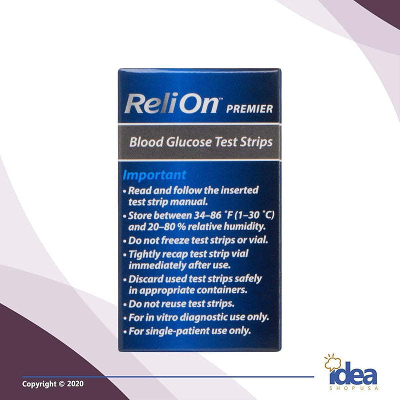 [Australia] - Premier Blood Glucose Testing Strips 100ct (1 Pack) No Coding Required, Premier Meters, Diabetic Test Strips for Accurate Blood Sugar Monitoring Bonus Diabetes Guide 1 Count (Pack of 100) 
