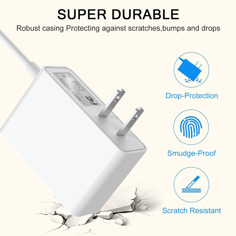 [Australia] - BENSN for Vtech Baby Monitor Power Cord, 6V Replacement Charger for Vtech Audio Baby Monitor DM221 DM111 DM112 DM1411(Parent Unit only) DM1111(White) 