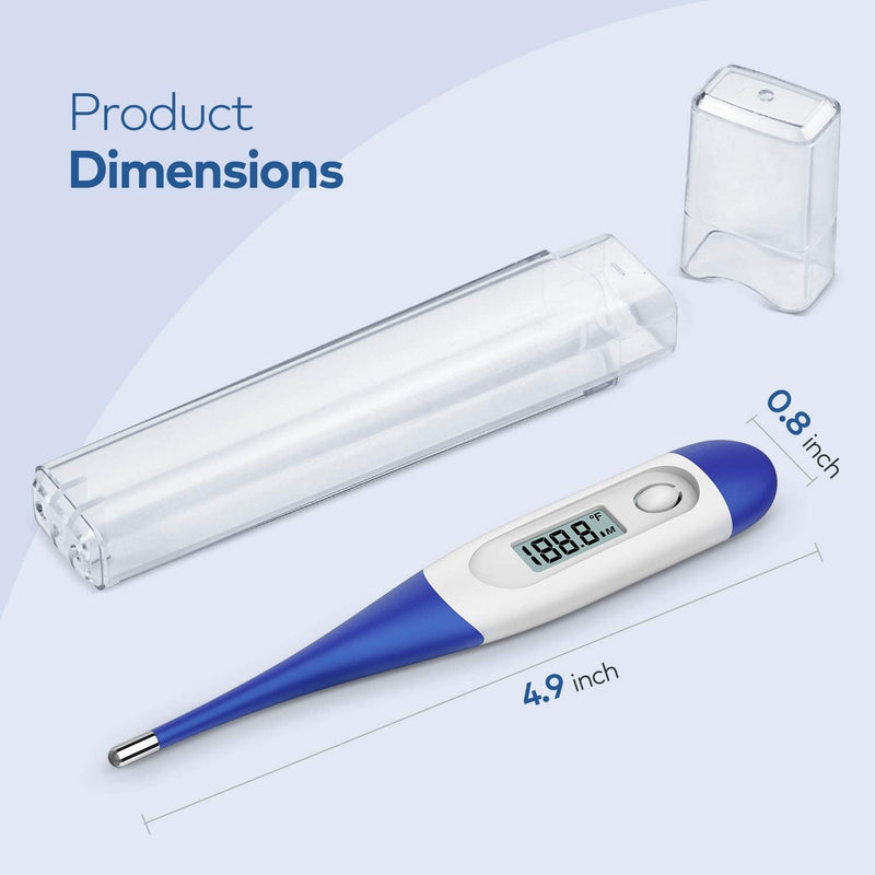 [Australia] - Thermometer for Baby, 2 Packs, Rectal Digital Thermometer with 10 Seconds Fast Reading (Dark Blue+Green) Dark Blue+Green 