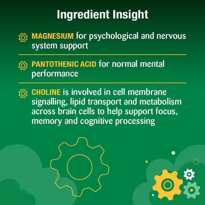 Haliborange YoungerMinds Focus Gummies for Kids 6-16 | Sugar-Free Brain Support with Magnesium, Choline & B-Vitamin Complex | Boosts Focus, Energy & Mental Performance – 60 Gummies