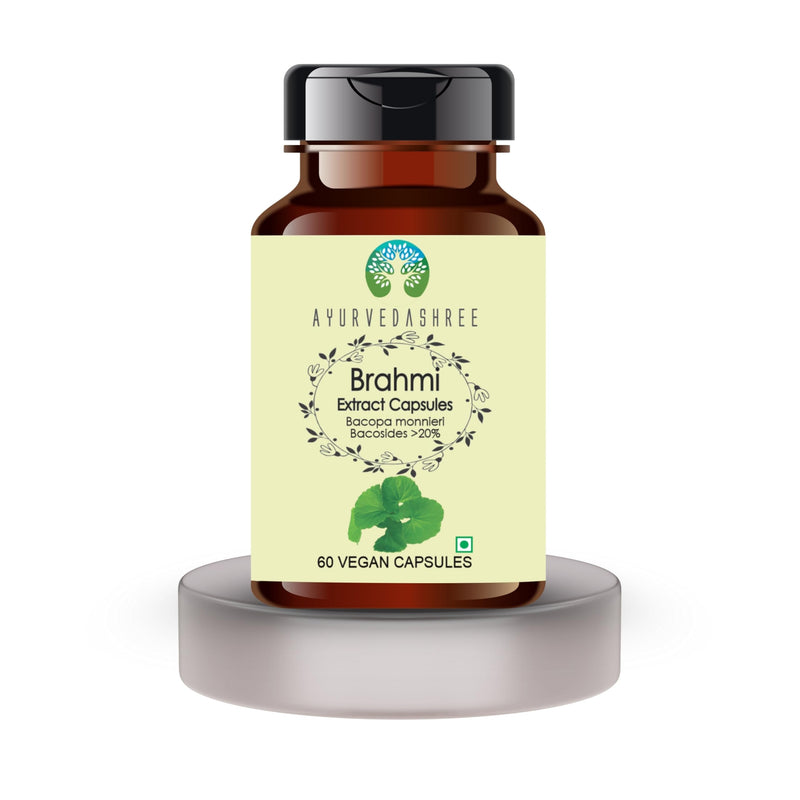 [Australia] - Brahmi Extract 500mg - 60 Vegetarian Capsules|Bacopa Monnieri Bacosides| All Natural | 100% Vegan | Gluten-Free | GMP Certified Brahmi 60 Count (Pack of 1) 