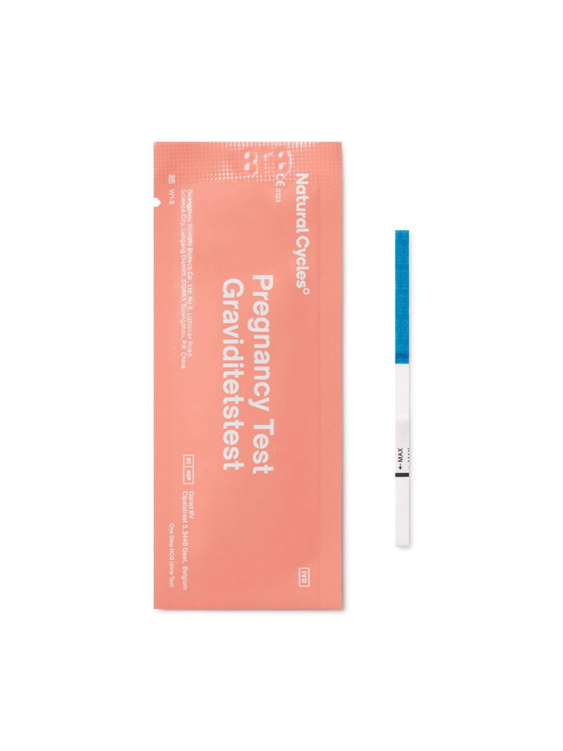 Natural Cycles Pregnancy Test Strips 10 Count - Fast hCG Test Results | hCG detection • At-home testing • Fast results • Easy-to-read strips • Early pregnancy detection • 10 test strips Pregnancy Test Strips (10 Count)