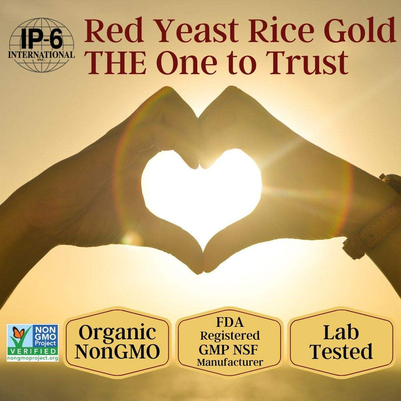 [Australia] - 600 mg of Organic Red Yeast Rice - IP6 International - 240 Veg Caps 