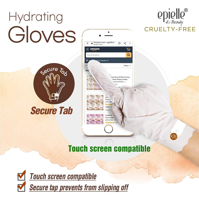 [Australia] - Epielle Hydrating Hand & Foot Masks 12 Pairs, Deep Moisturizing Socks & Gloves, Soften Dry Hands & Cracked Heels with Shea Butter & Jojoba Oil, Korean Skin Care, Foot Spa, Self Care Gifts for Women Hydrating Socks & Gloves 