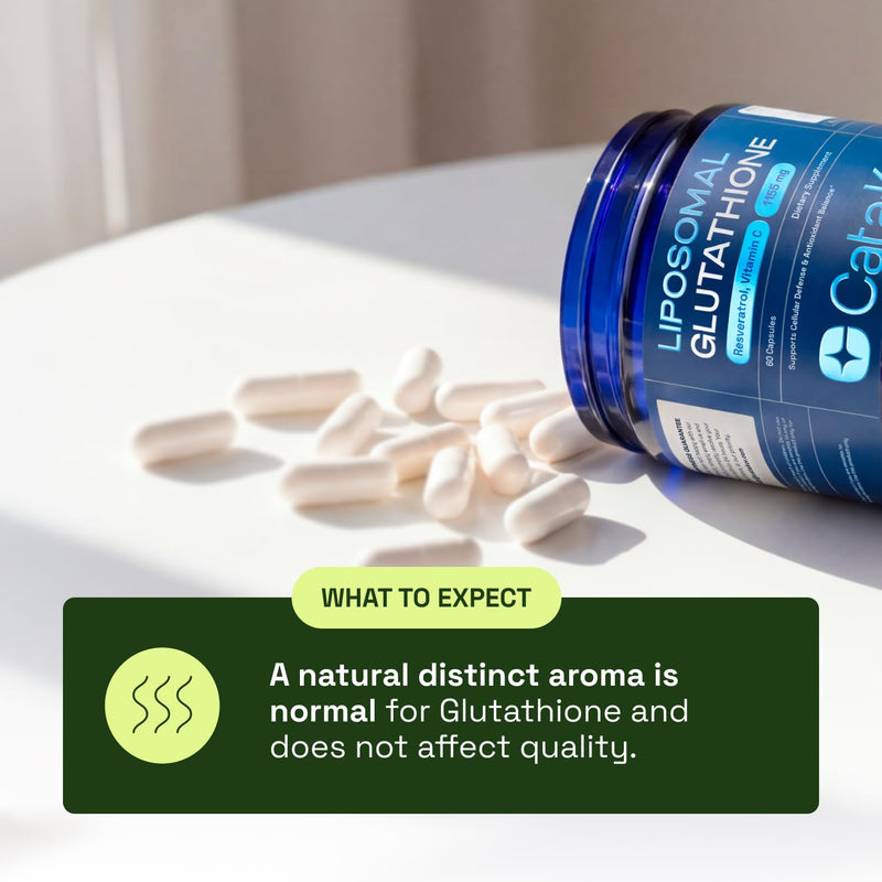 Cata-Kor Liposomal Glutathione – Ultra High Absorption with Resveratrol, Vitamin C, Selenium & Vitamin B2 (60 Count (Pack of 1)) 60 Count (Pack of 1)